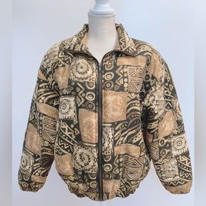 Vintage Silk Bomber Jacket